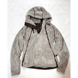 Kuhl Flight Pullover Jacket Sweater Women Size Small Hooded Sherpa c